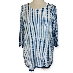 Johnny Was tie dye sweater, ladies Calme medium oversized pima cotton modal knit